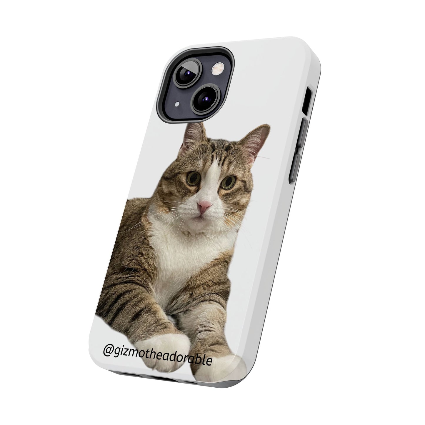 Cute Cat Tough Phone Case, Pet Lover Gift, Durable Phone Cover, Funny Cat Accessories, Customizable Case for Animal Lovers