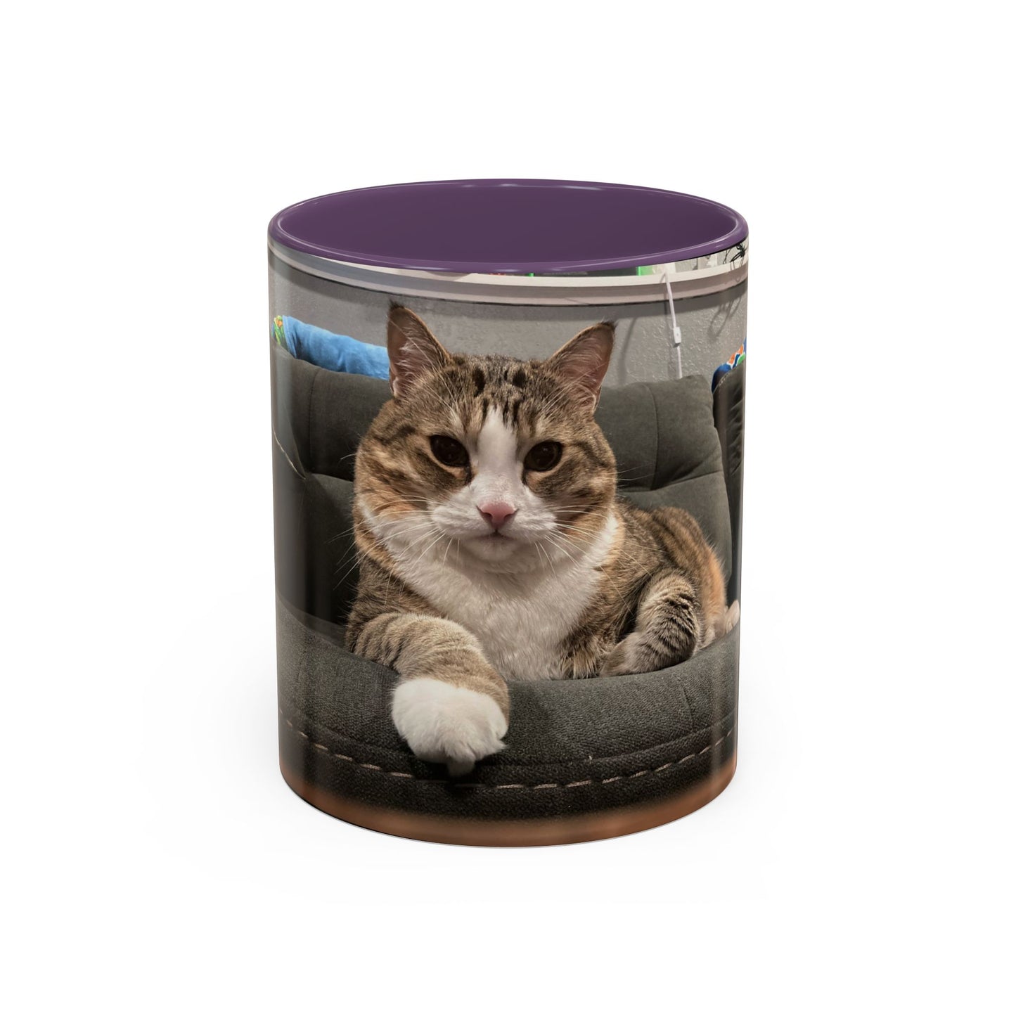 Cozy Cat Accent Coffee Mug - Purr-fect Gift for Cat Lovers, Personalized Pet Mug, Cute Cat Lover Gift, Feline Home Decor, Cat Mom Essentials