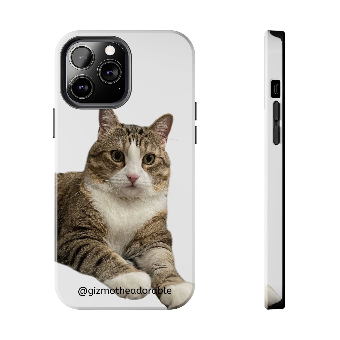 Cute Cat Tough Phone Case, Pet Lover Gift, Durable Phone Cover, Funny Cat Accessories, Customizable Case for Animal Lovers