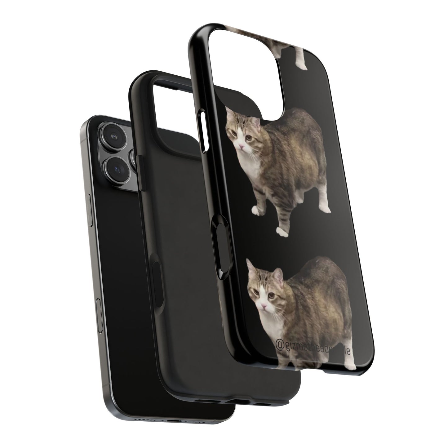 Cute Cat Tough Phone Case, Cat Lovers Phone Cover, Gift for Pet Owners, Unique Cat Art, Durable Case for All Occasions