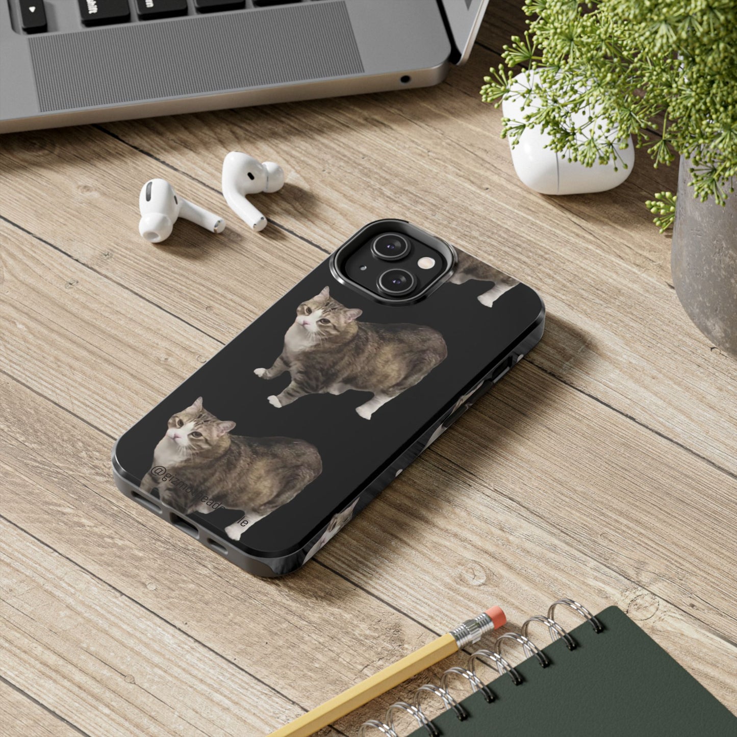 Cute Cat Tough Phone Case, Cat Lovers Phone Cover, Gift for Pet Owners, Unique Cat Art, Durable Case for All Occasions