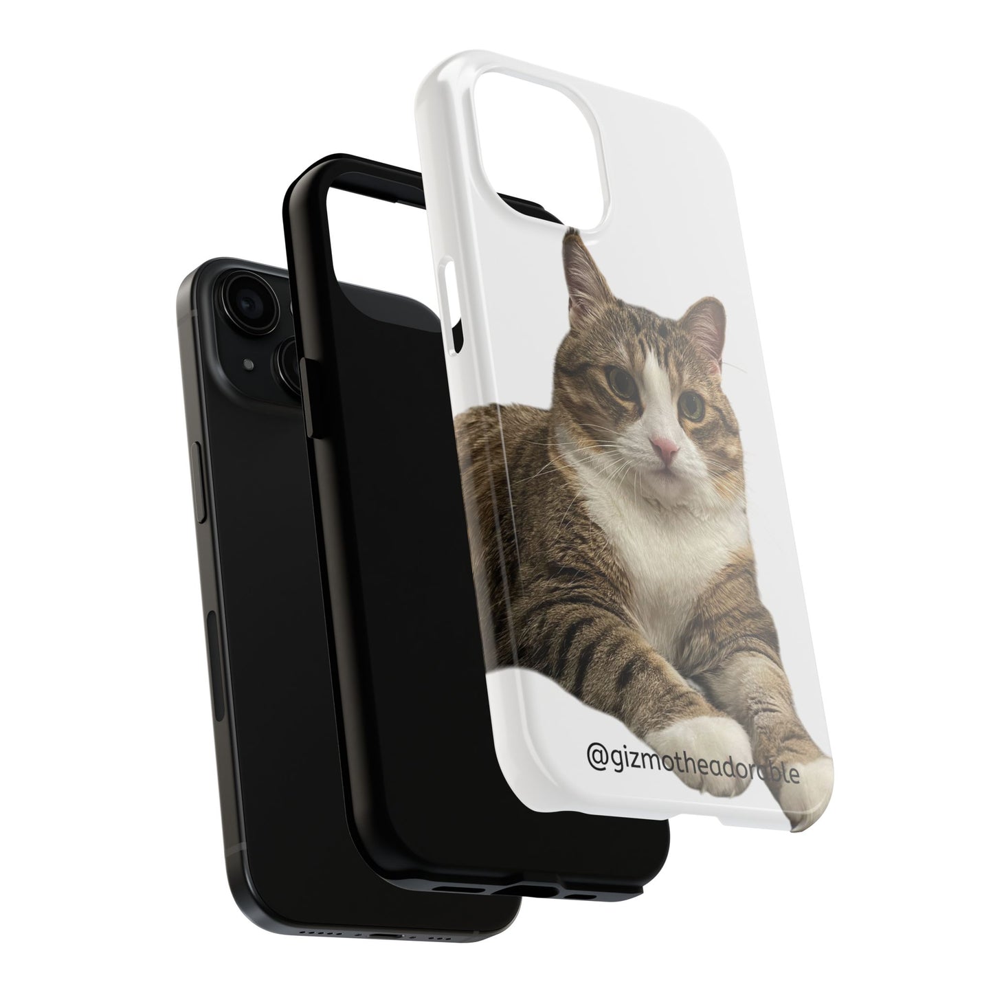 Cute Cat Tough Phone Case, Pet Lover Gift, Durable Phone Cover, Funny Cat Accessories, Customizable Case for Animal Lovers