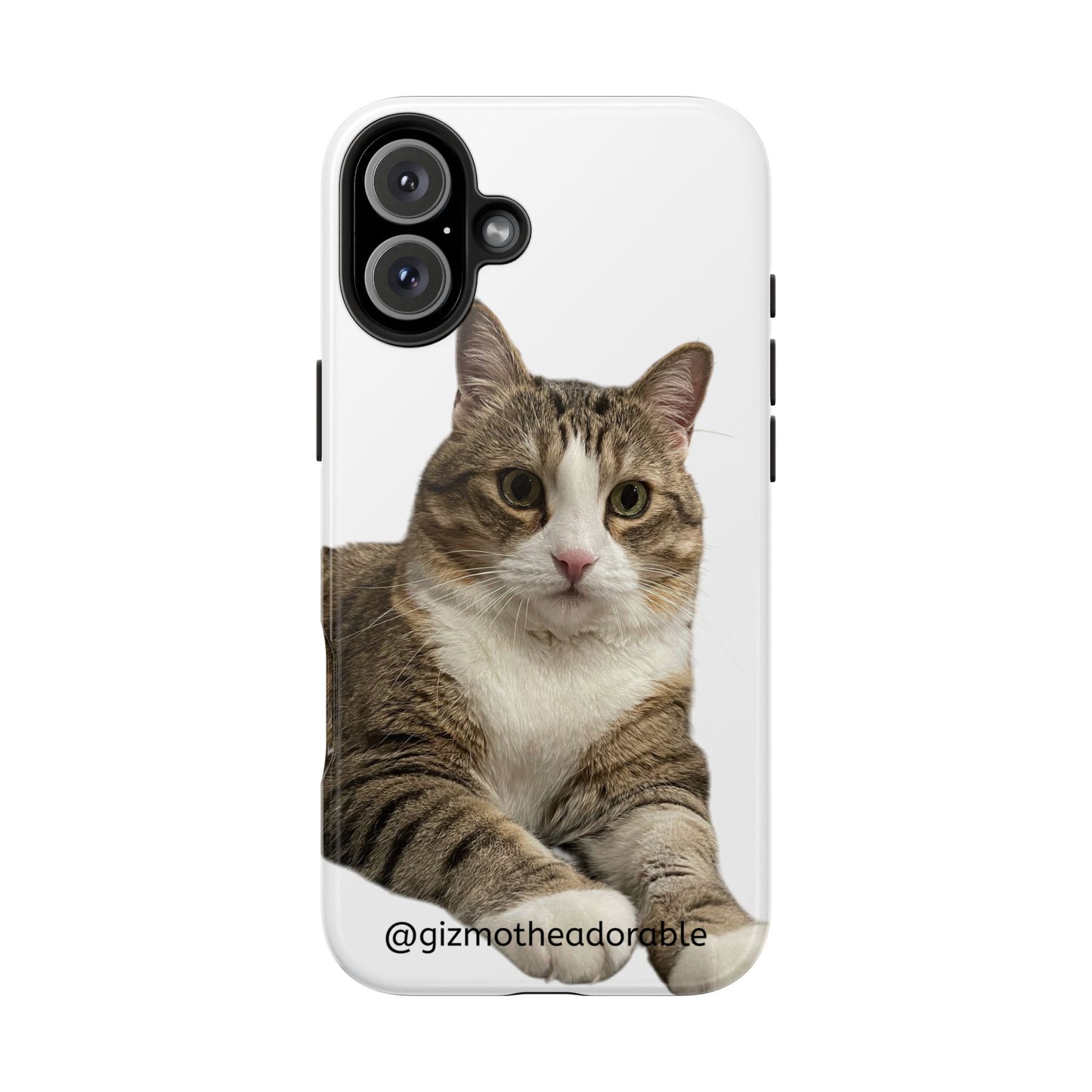 Cute Cat Tough Phone Case, Pet Lover Gift, Durable Phone Cover, Funny Cat Accessories, Customizable Case for Animal Lovers
