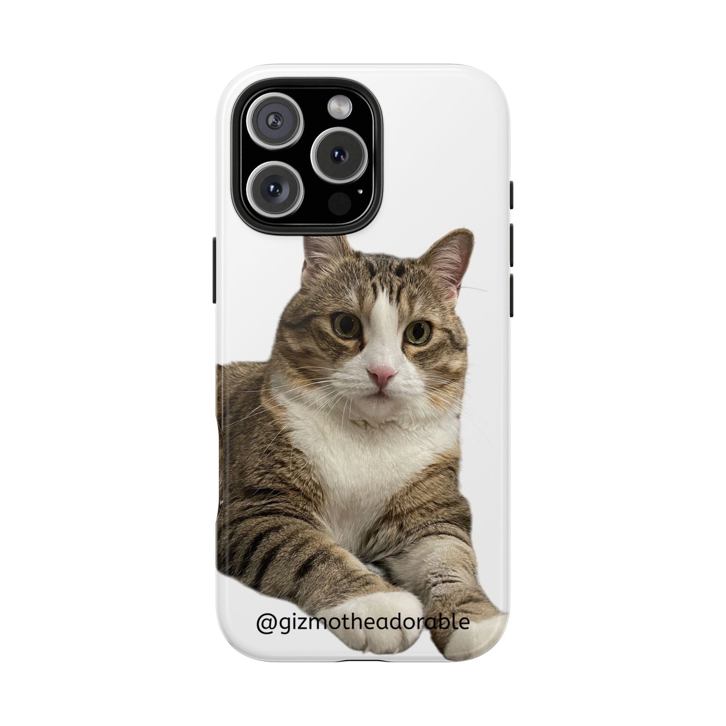 Cute Cat Tough Phone Case, Pet Lover Gift, Durable Phone Cover, Funny Cat Accessories, Customizable Case for Animal Lovers