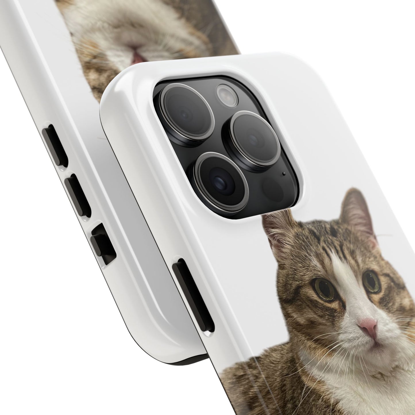 Cute Cat Tough Phone Case, Pet Lover Gift, Durable Phone Cover, Funny Cat Accessories, Customizable Case for Animal Lovers