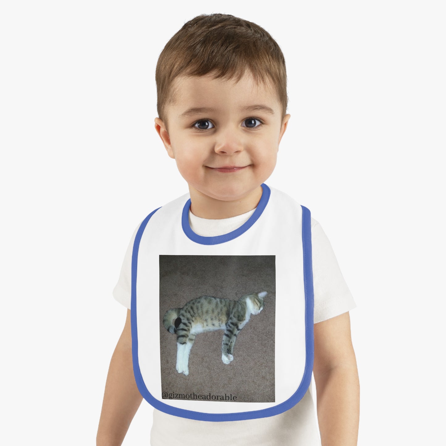 Baby Contrast Trim Jersey Bib