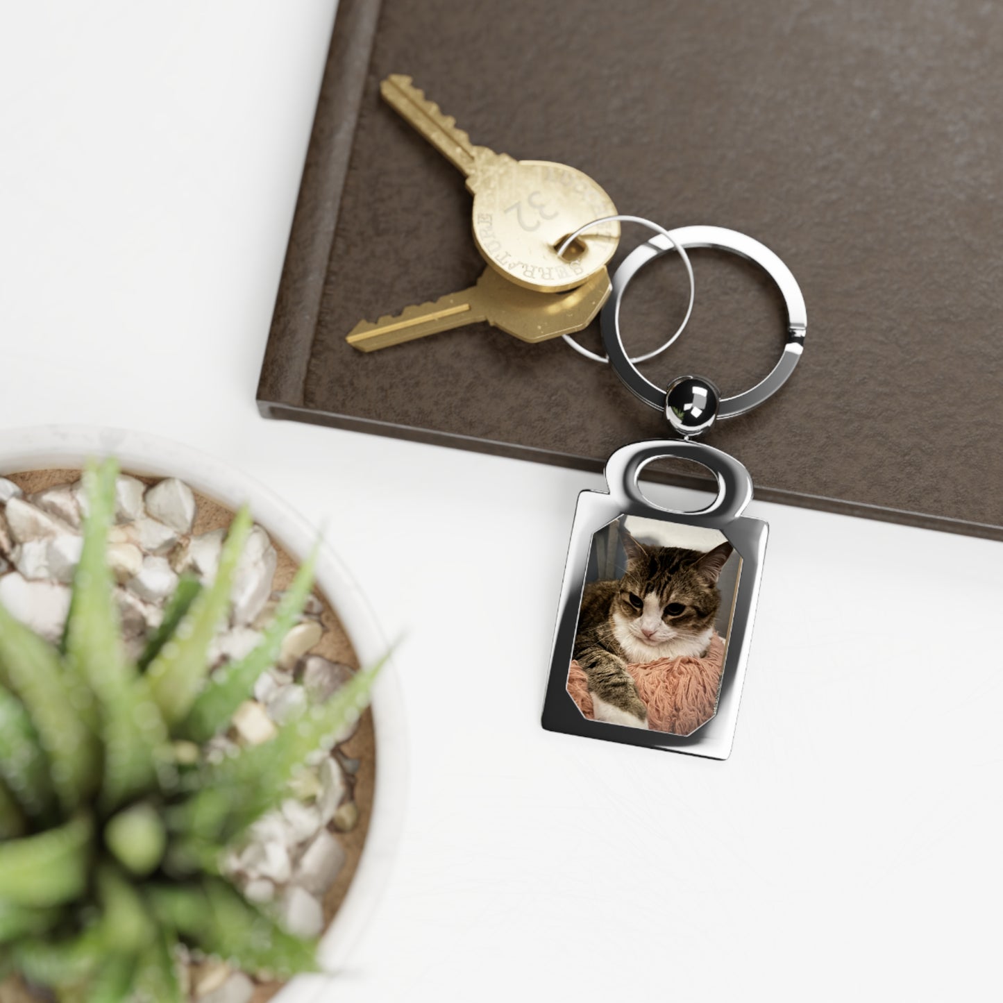 Personalized Photo Keyring, Custom Pet Photo Keychain, Customizable Picture Key Holder, Unique Gift for Pet Lovers, Photo Gift Keyring