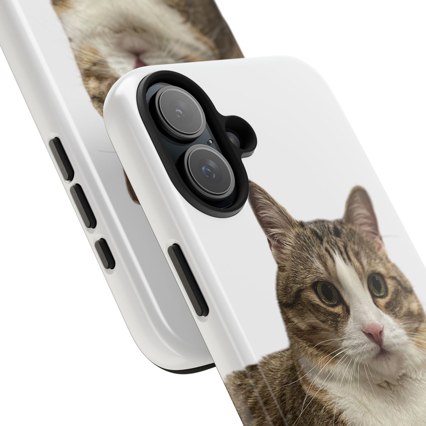 Cute Cat Tough Phone Case, Pet Lover Gift, Durable Phone Cover, Funny Cat Accessories, Customizable Case for Animal Lovers