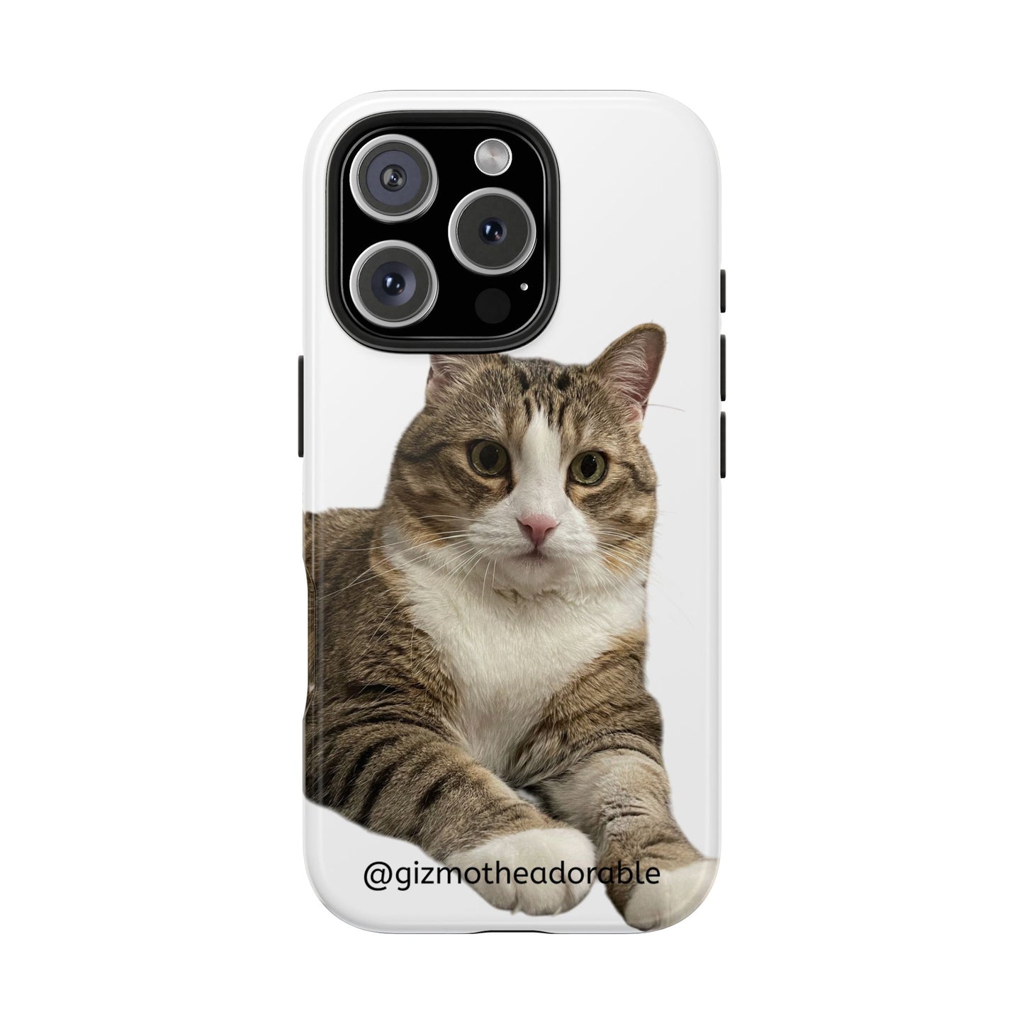 Cute Cat Tough Phone Case, Pet Lover Gift, Durable Phone Cover, Funny Cat Accessories, Customizable Case for Animal Lovers
