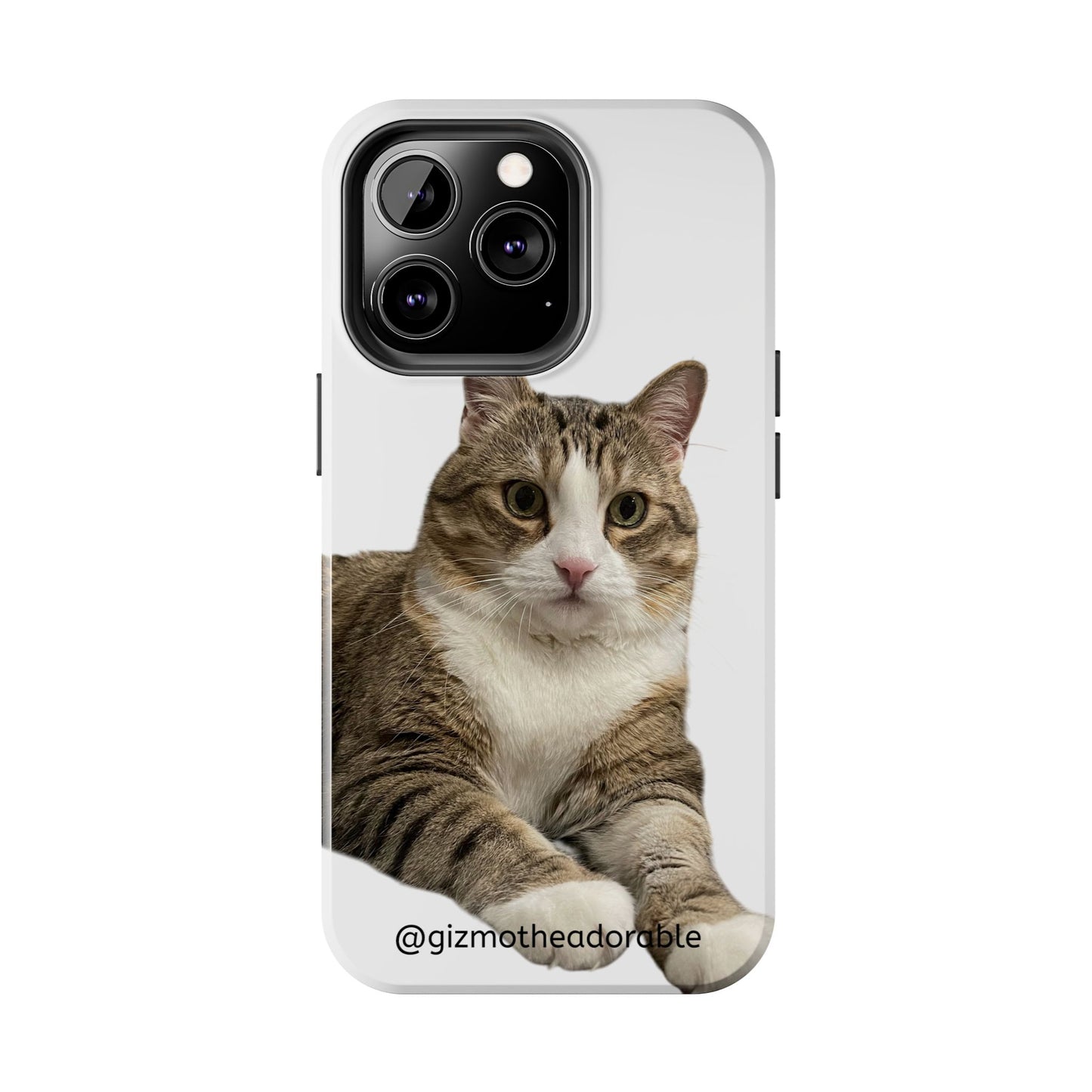 Cute Cat Tough Phone Case, Pet Lover Gift, Durable Phone Cover, Funny Cat Accessories, Customizable Case for Animal Lovers