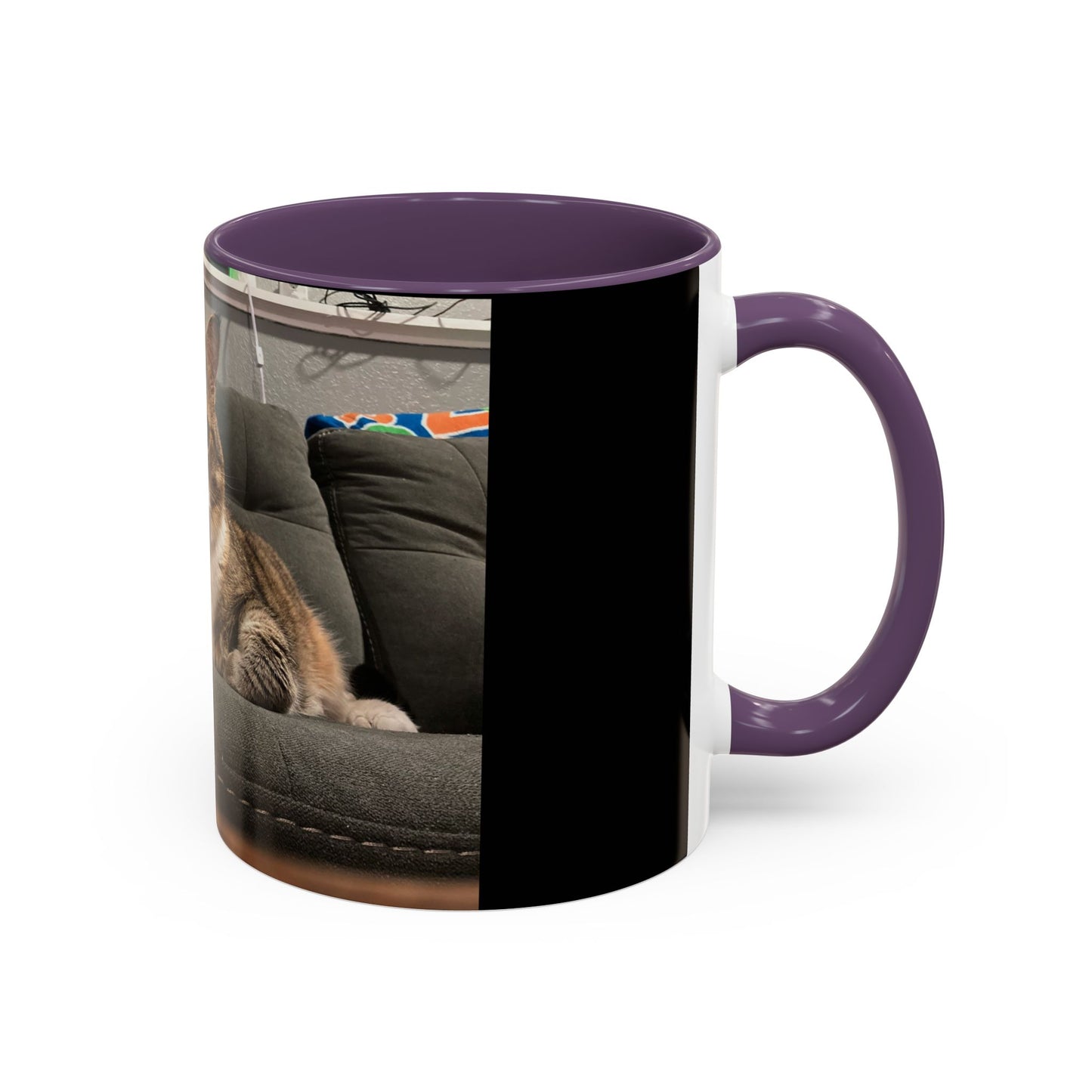 Cozy Cat Accent Coffee Mug - Purr-fect Gift for Cat Lovers, Personalized Pet Mug, Cute Cat Lover Gift, Feline Home Decor, Cat Mom Essentials