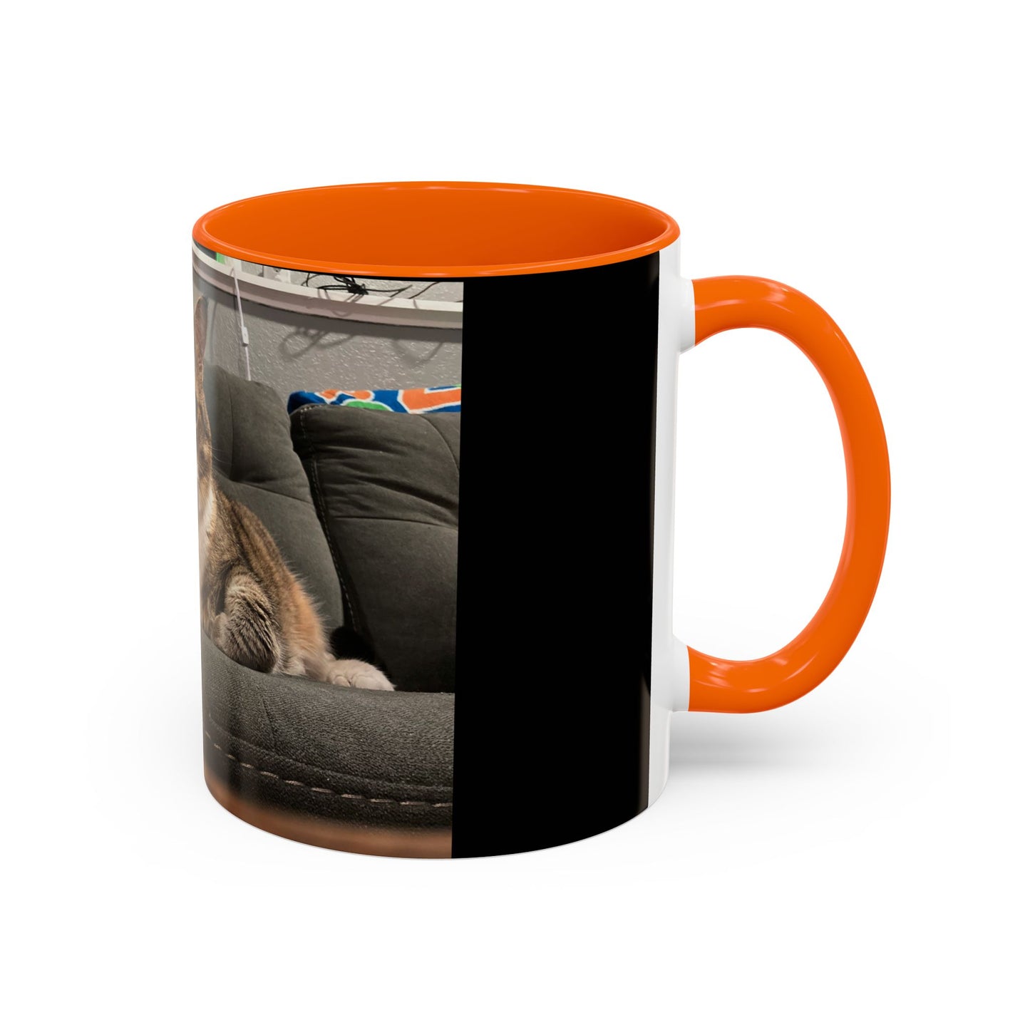 Cozy Cat Accent Coffee Mug - Purr-fect Gift for Cat Lovers, Personalized Pet Mug, Cute Cat Lover Gift, Feline Home Decor, Cat Mom Essentials