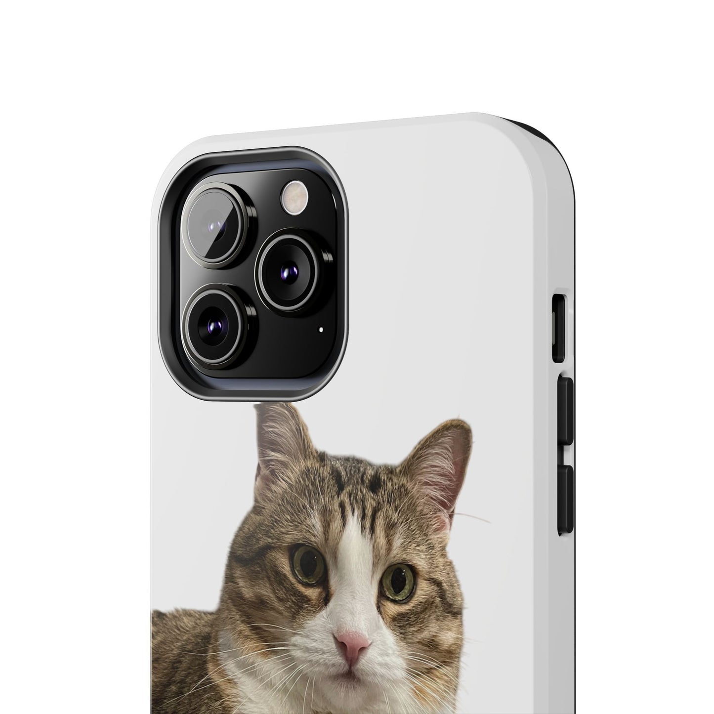 Cute Cat Tough Phone Case, Pet Lover Gift, Durable Phone Cover, Funny Cat Accessories, Customizable Case for Animal Lovers