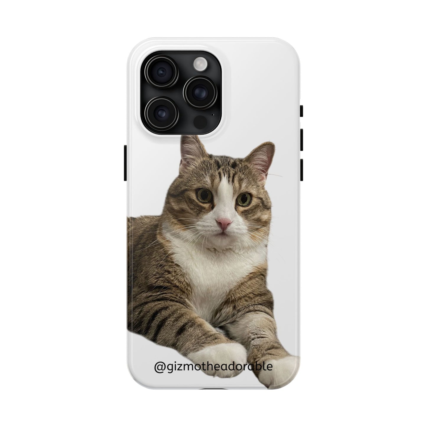 Cute Cat Tough Phone Case, Pet Lover Gift, Durable Phone Cover, Funny Cat Accessories, Customizable Case for Animal Lovers