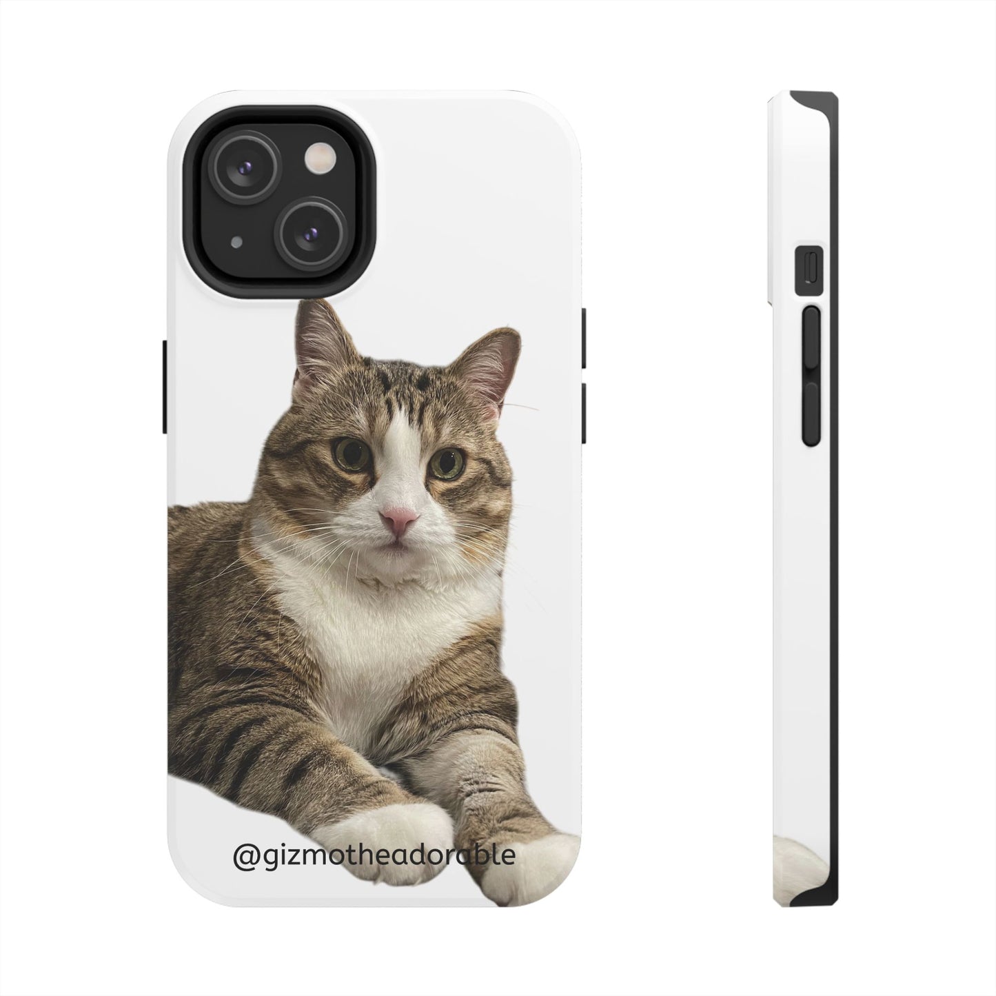 Cute Cat Tough Phone Case, Pet Lover Gift, Durable Phone Cover, Funny Cat Accessories, Customizable Case for Animal Lovers