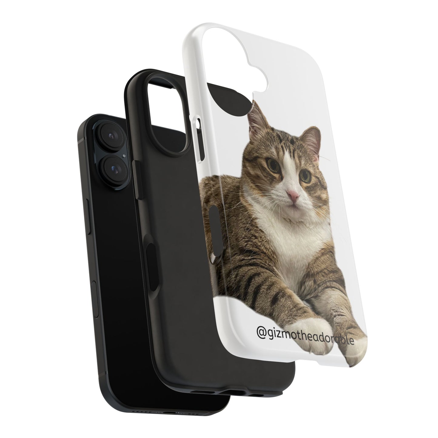 Cute Cat Tough Phone Case, Pet Lover Gift, Durable Phone Cover, Funny Cat Accessories, Customizable Case for Animal Lovers
