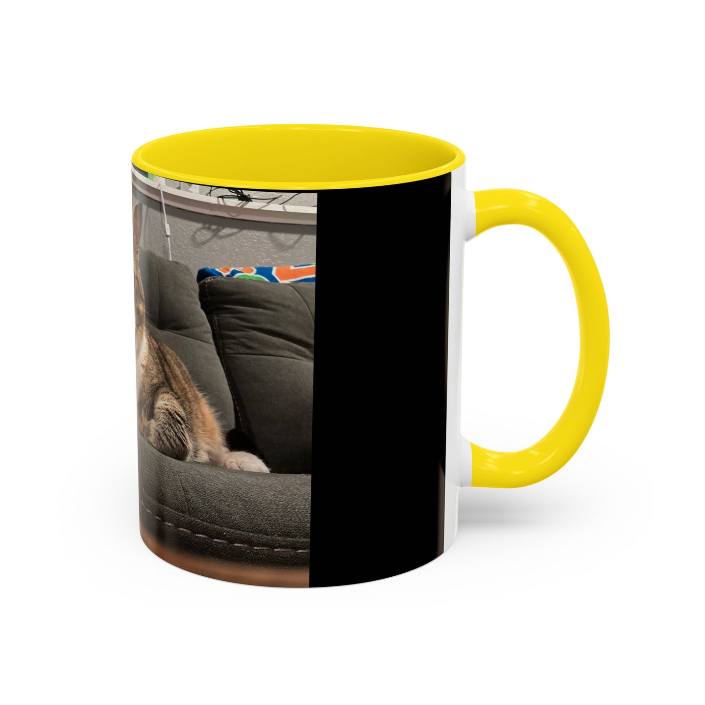 Cozy Cat Accent Coffee Mug - Purr-fect Gift for Cat Lovers, Personalized Pet Mug, Cute Cat Lover Gift, Feline Home Decor, Cat Mom Essentials