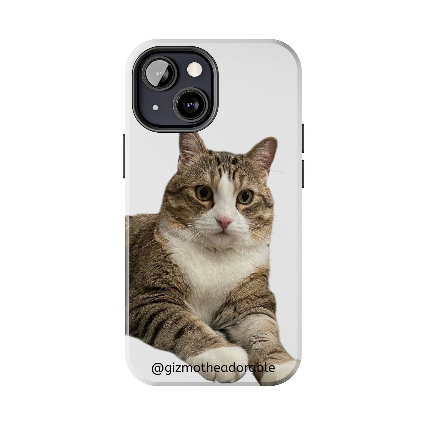 Cute Cat Tough Phone Case, Pet Lover Gift, Durable Phone Cover, Funny Cat Accessories, Customizable Case for Animal Lovers