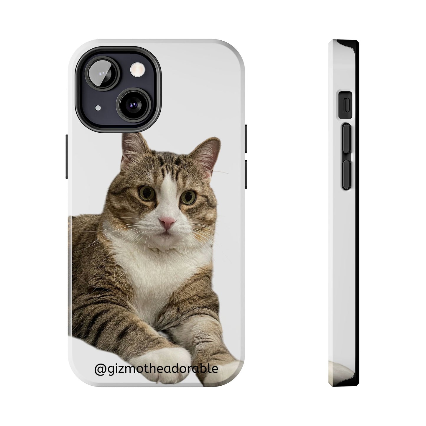 Cute Cat Tough Phone Case, Pet Lover Gift, Durable Phone Cover, Funny Cat Accessories, Customizable Case for Animal Lovers