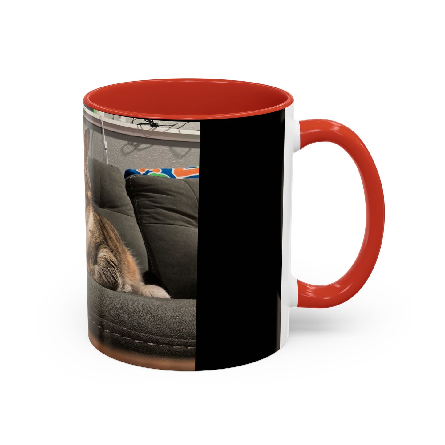 Cozy Cat Accent Coffee Mug - Purr-fect Gift for Cat Lovers, Personalized Pet Mug, Cute Cat Lover Gift, Feline Home Decor, Cat Mom Essentials