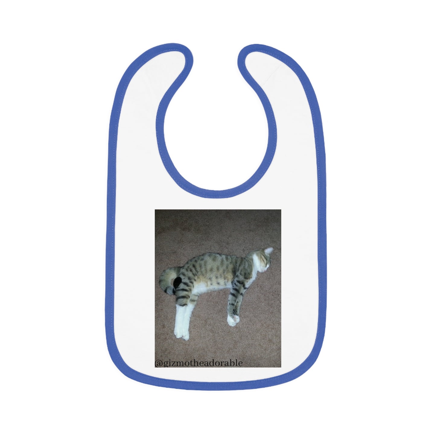 Baby Contrast Trim Jersey Bib