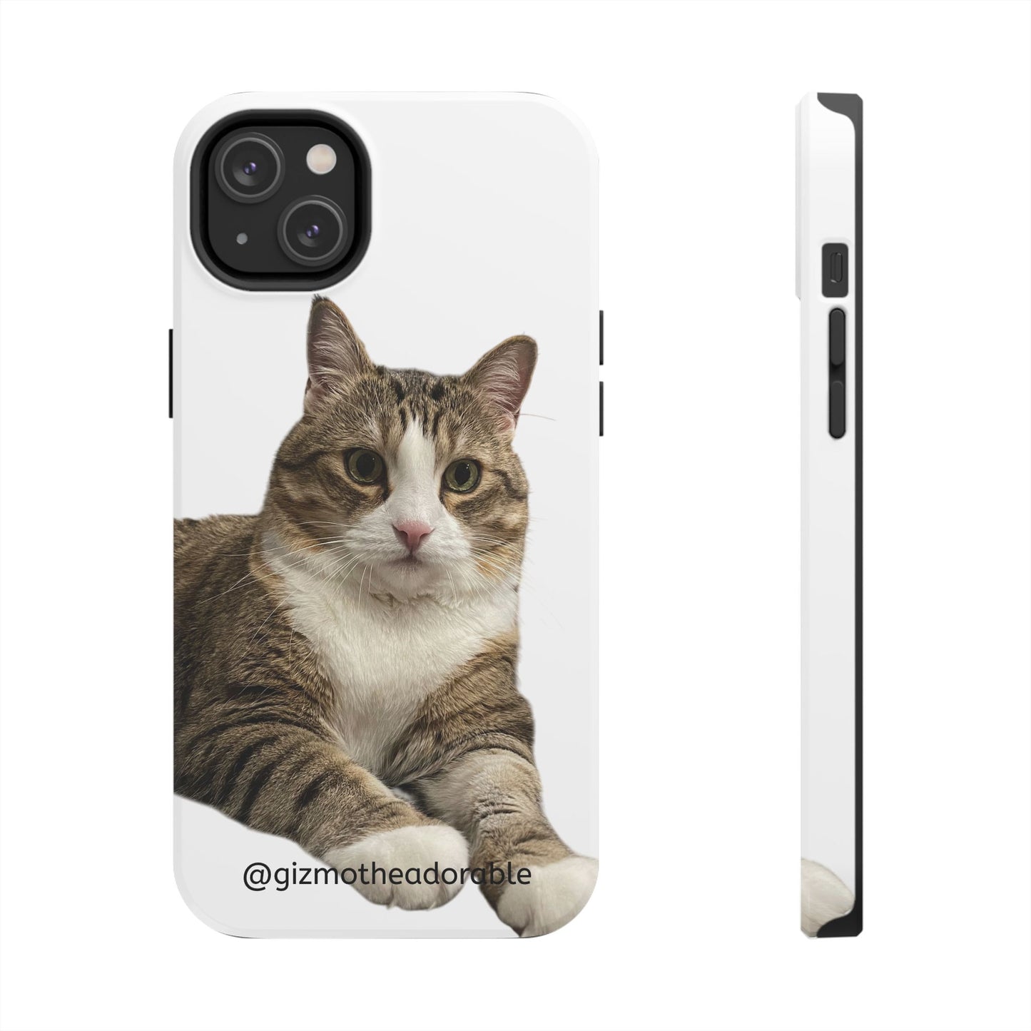 Cute Cat Tough Phone Case, Pet Lover Gift, Durable Phone Cover, Funny Cat Accessories, Customizable Case for Animal Lovers