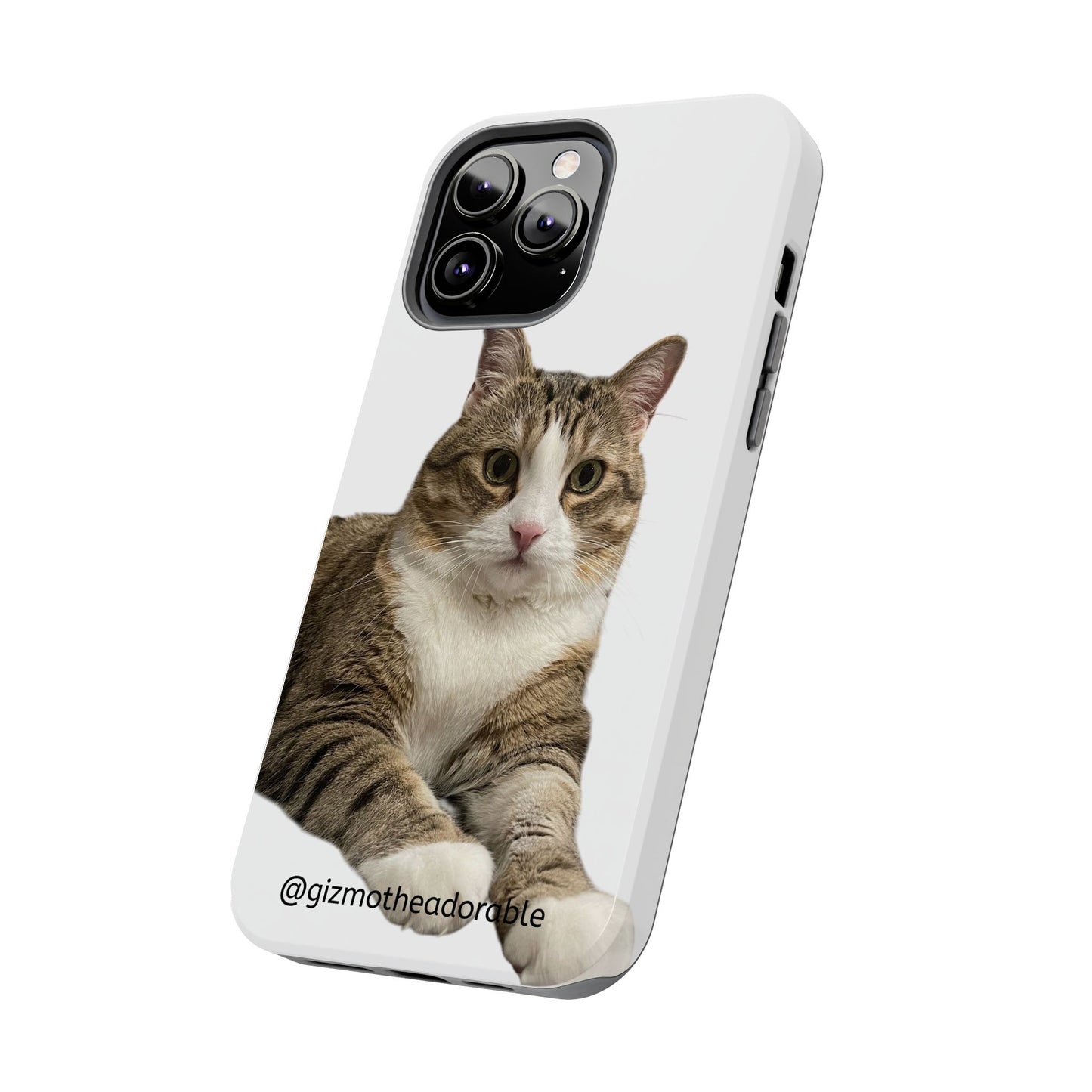 Cute Cat Tough Phone Case, Pet Lover Gift, Durable Phone Cover, Funny Cat Accessories, Customizable Case for Animal Lovers