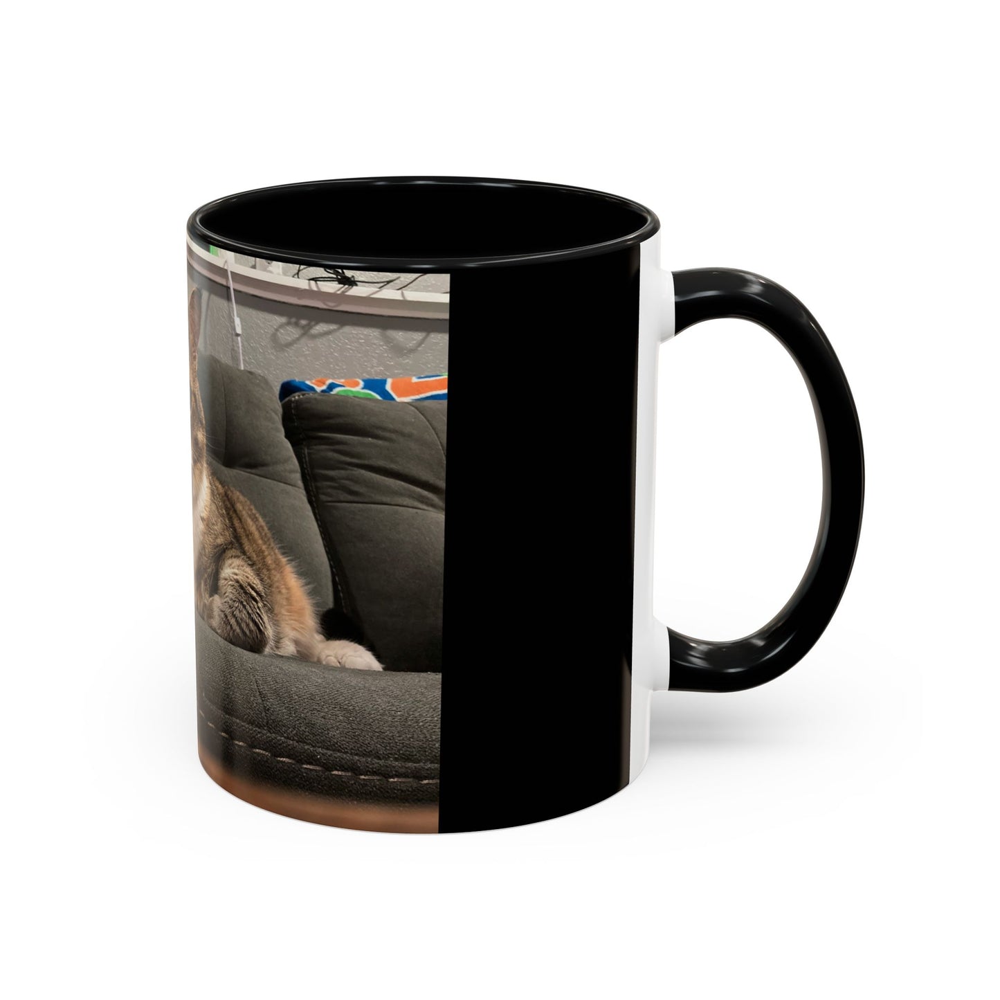 Cozy Cat Accent Coffee Mug - Purr-fect Gift for Cat Lovers, Personalized Pet Mug, Cute Cat Lover Gift, Feline Home Decor, Cat Mom Essentials