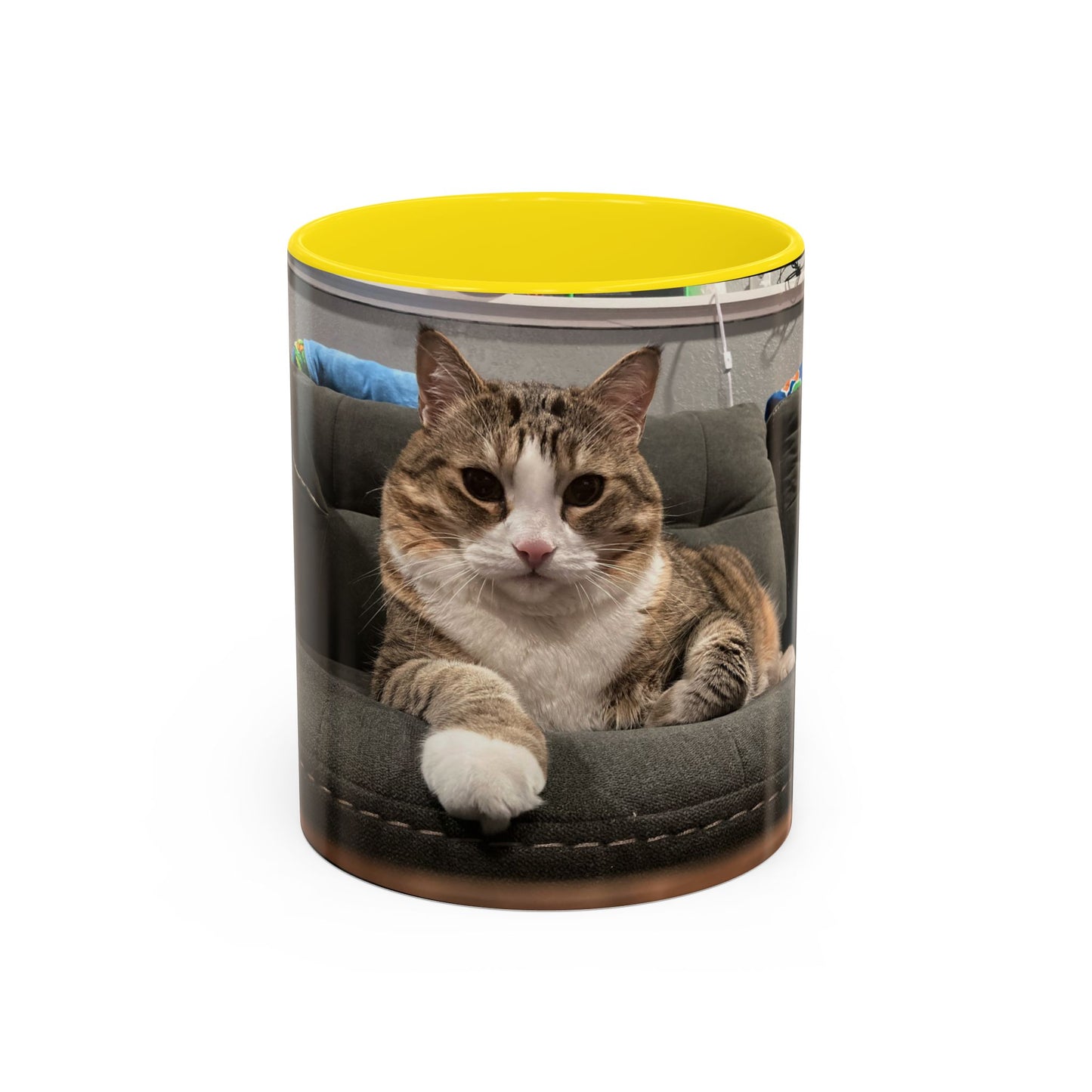 Cozy Cat Accent Coffee Mug - Purr-fect Gift for Cat Lovers, Personalized Pet Mug, Cute Cat Lover Gift, Feline Home Decor, Cat Mom Essentials