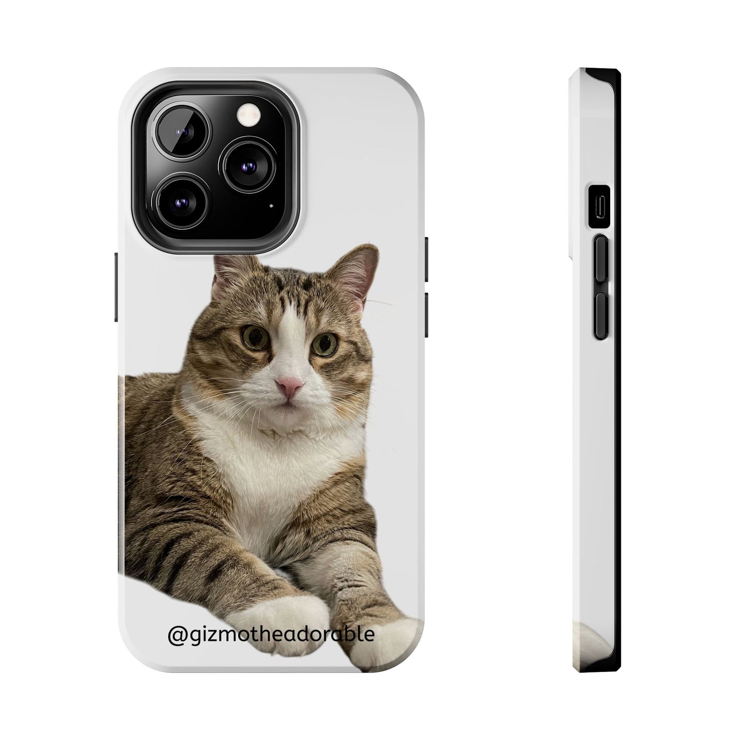 Cute Cat Tough Phone Case, Pet Lover Gift, Durable Phone Cover, Funny Cat Accessories, Customizable Case for Animal Lovers