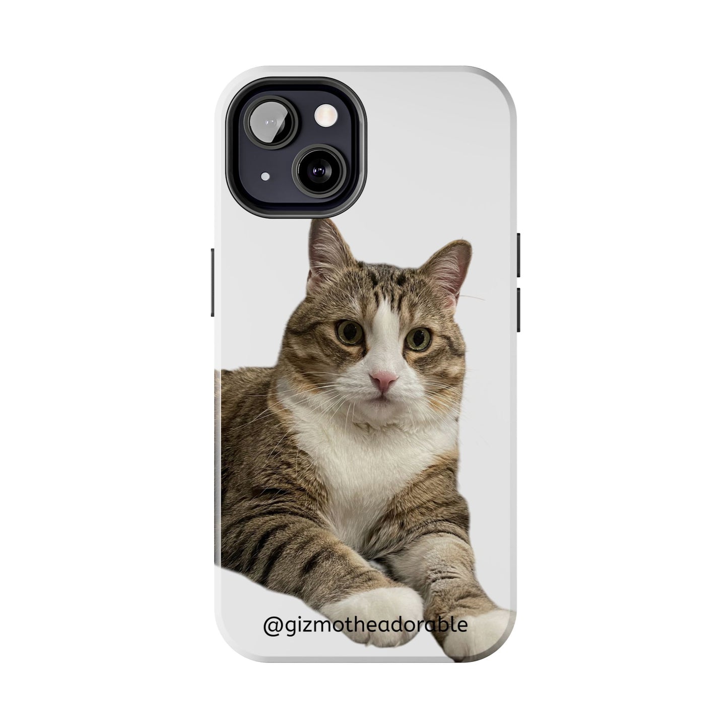 Cute Cat Tough Phone Case, Pet Lover Gift, Durable Phone Cover, Funny Cat Accessories, Customizable Case for Animal Lovers