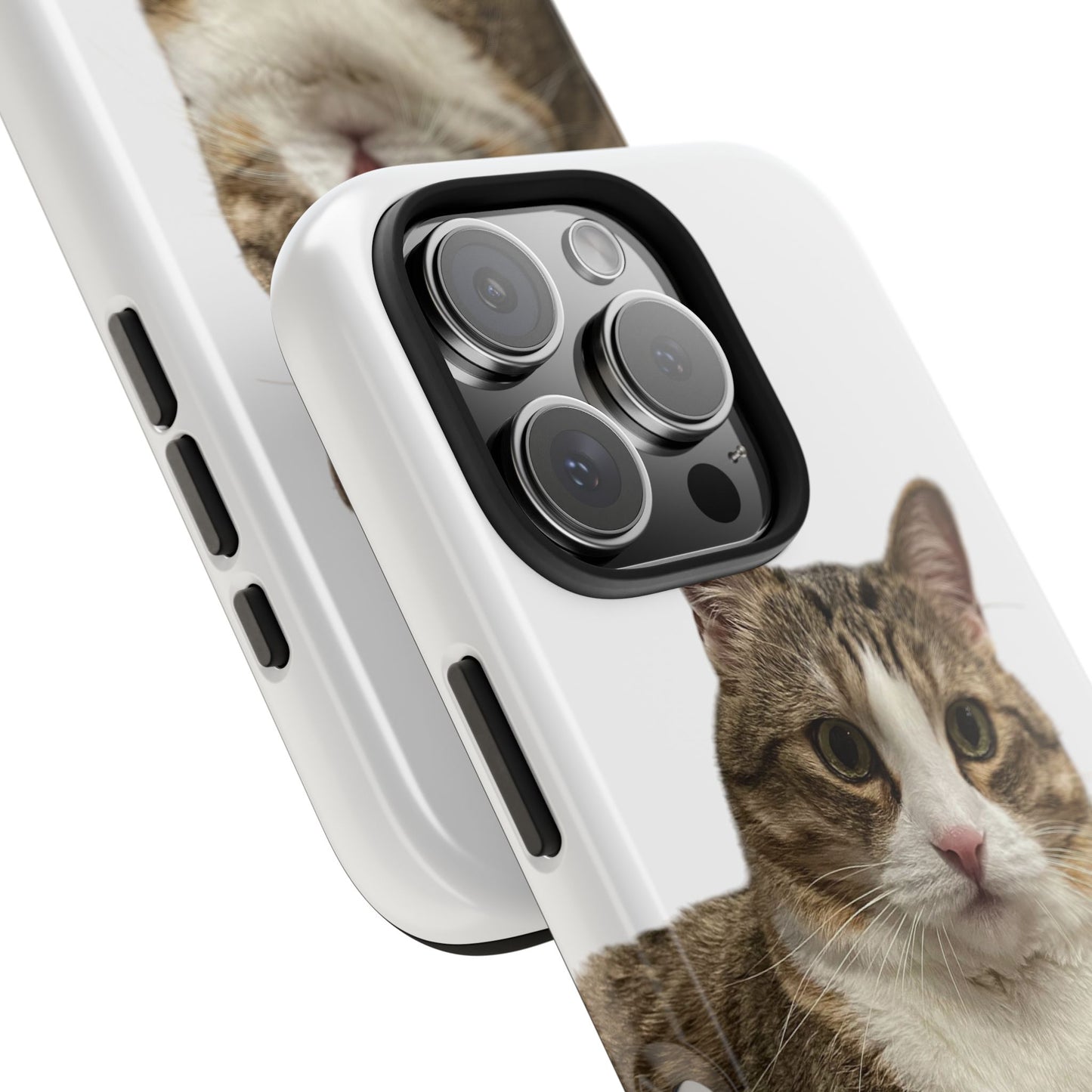 Cute Cat Tough Phone Case, Pet Lover Gift, Durable Phone Cover, Funny Cat Accessories, Customizable Case for Animal Lovers
