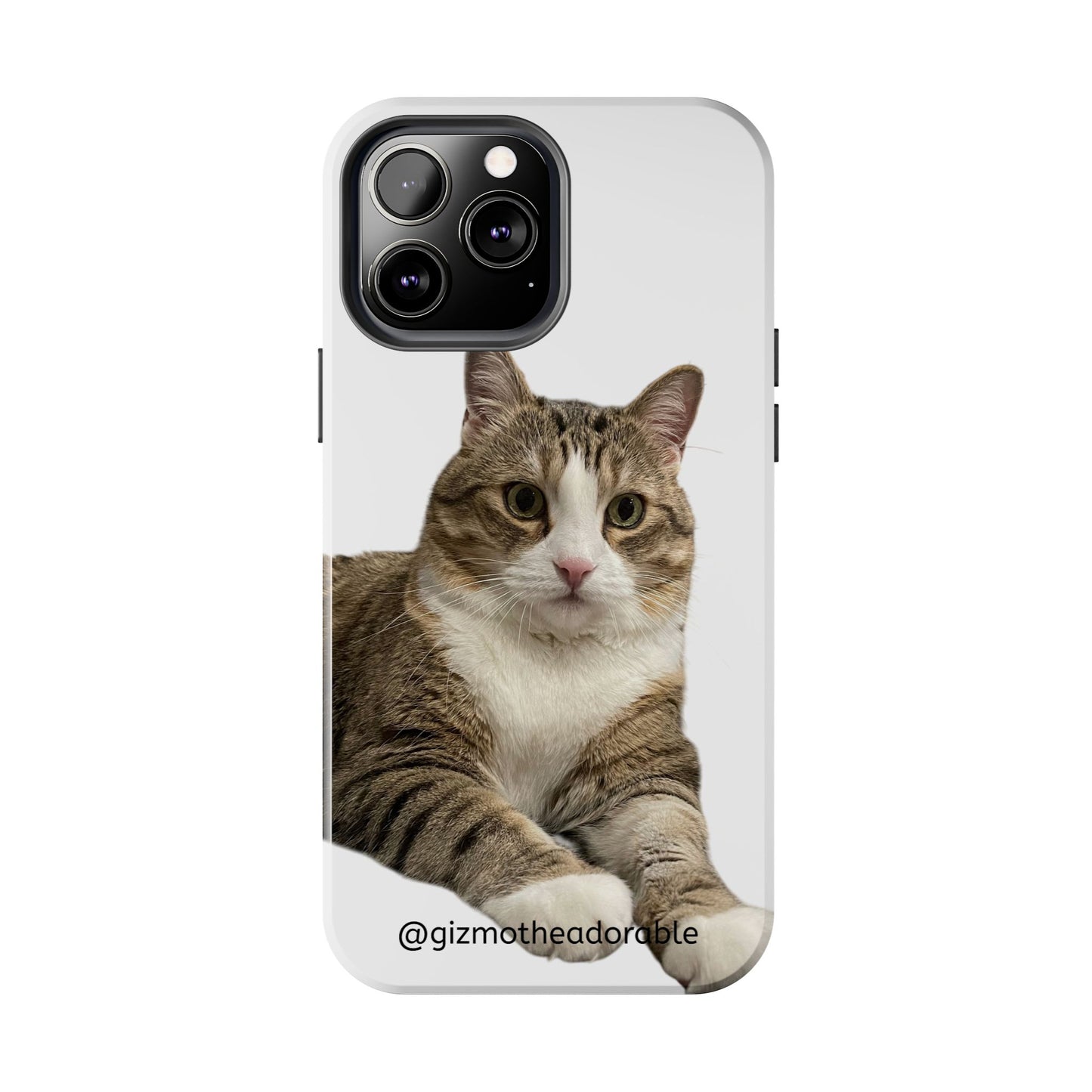 Cute Cat Tough Phone Case, Pet Lover Gift, Durable Phone Cover, Funny Cat Accessories, Customizable Case for Animal Lovers