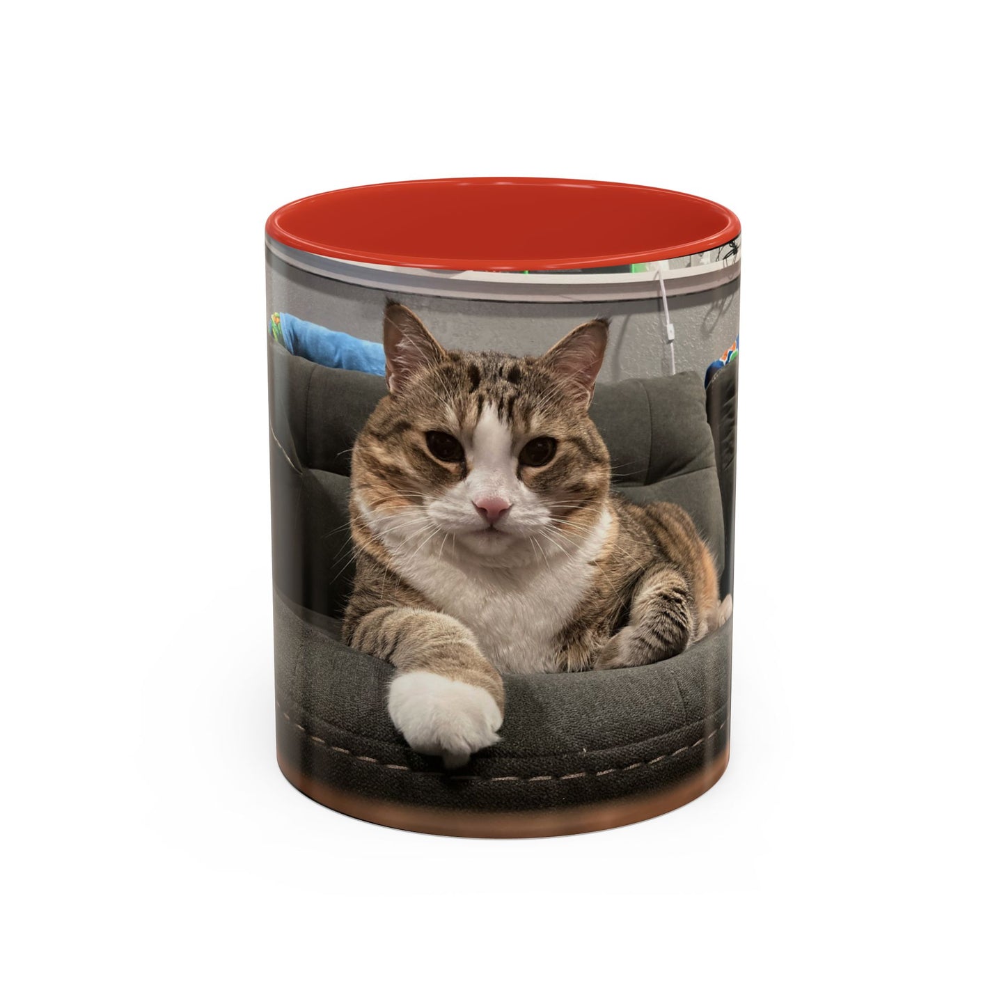 Cozy Cat Accent Coffee Mug - Purr-fect Gift for Cat Lovers, Personalized Pet Mug, Cute Cat Lover Gift, Feline Home Decor, Cat Mom Essentials