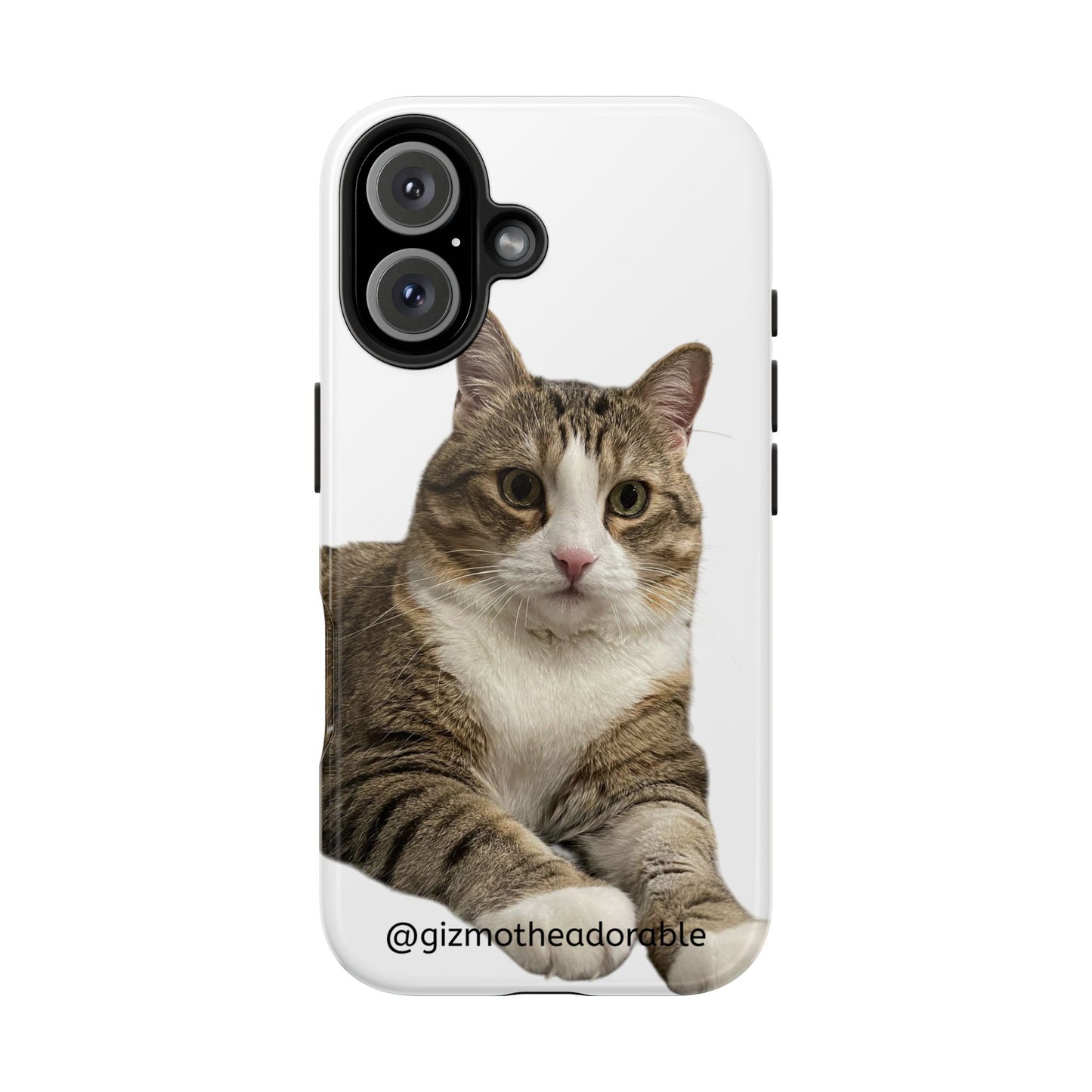 Cute Cat Tough Phone Case, Pet Lover Gift, Durable Phone Cover, Funny Cat Accessories, Customizable Case for Animal Lovers