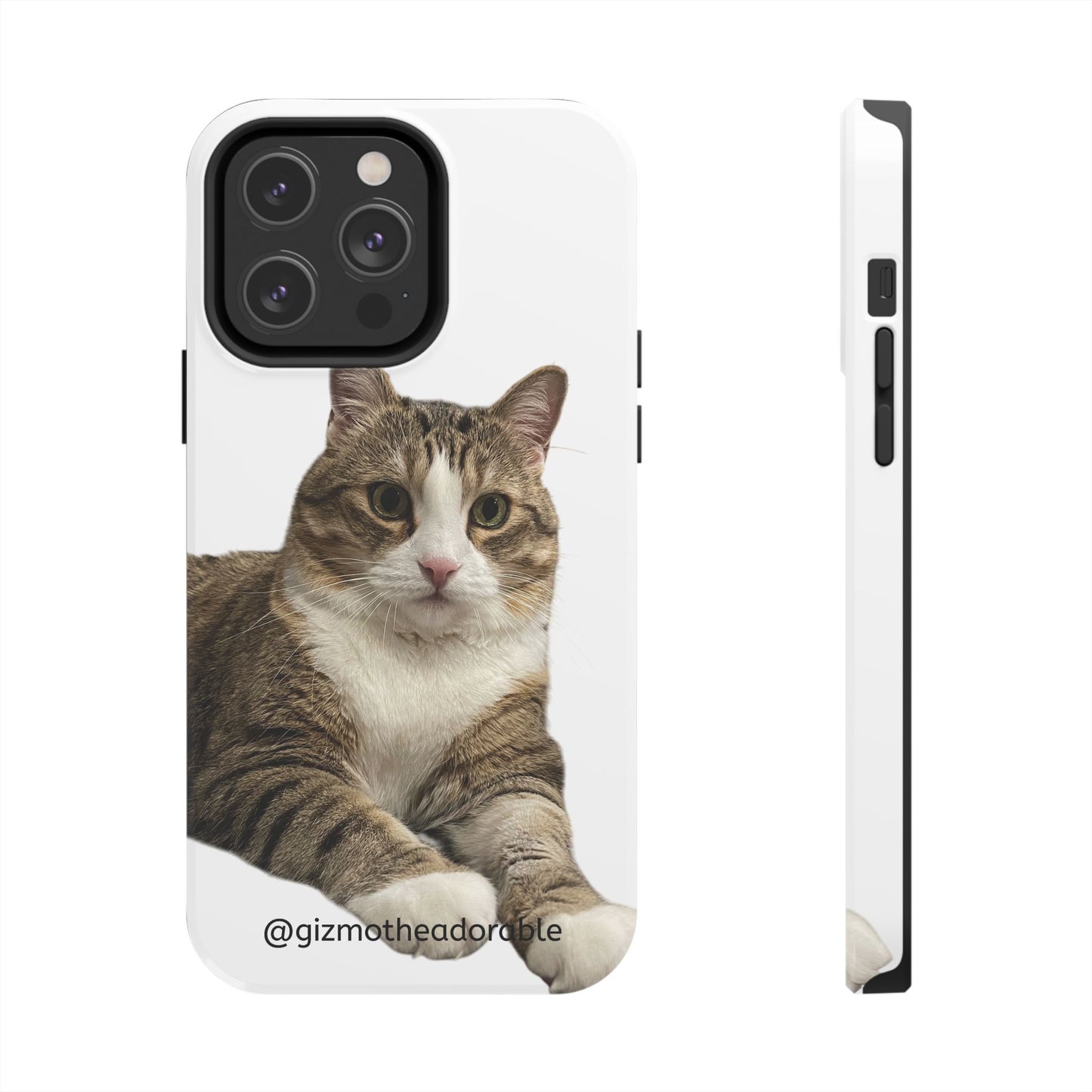 Cute Cat Tough Phone Case, Pet Lover Gift, Durable Phone Cover, Funny Cat Accessories, Customizable Case for Animal Lovers