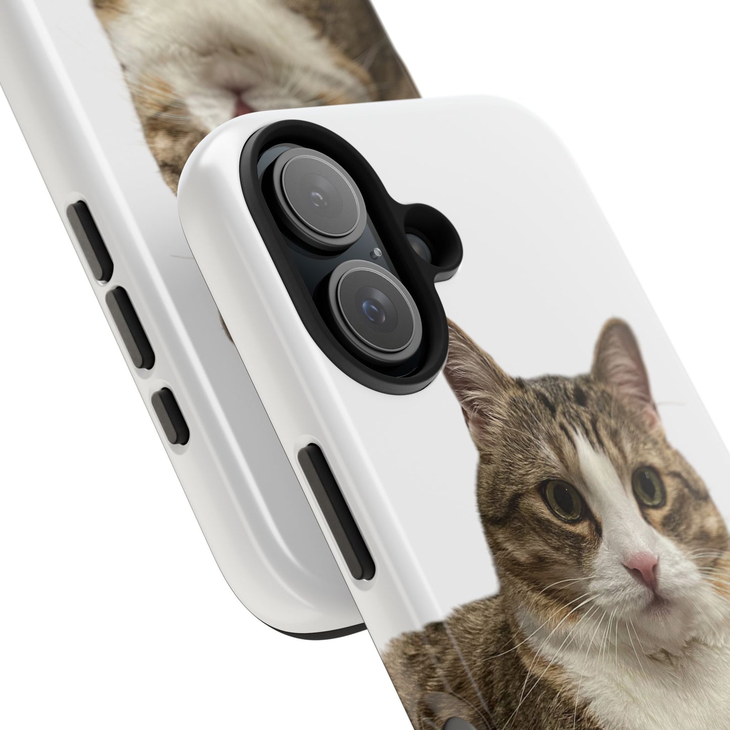 Cute Cat Tough Phone Case, Pet Lover Gift, Durable Phone Cover, Funny Cat Accessories, Customizable Case for Animal Lovers