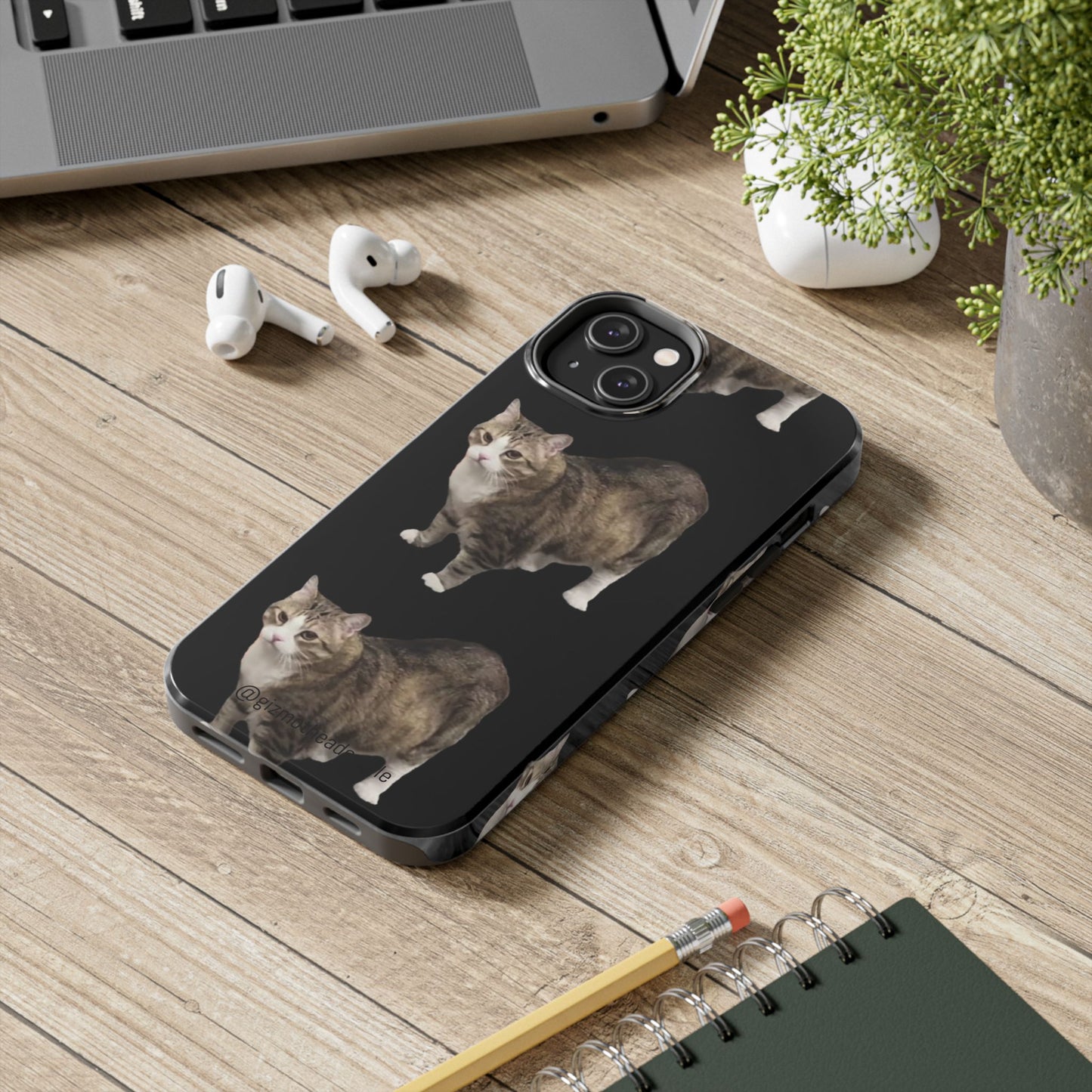 Cute Cat Tough Phone Case, Cat Lovers Phone Cover, Gift for Pet Owners, Unique Cat Art, Durable Case for All Occasions