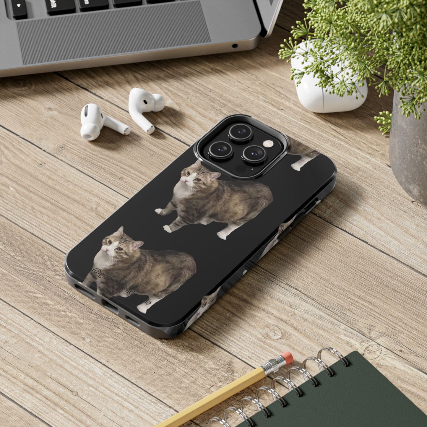 Cute Cat Tough Phone Case, Cat Lovers Phone Cover, Gift for Pet Owners, Unique Cat Art, Durable Case for All Occasions