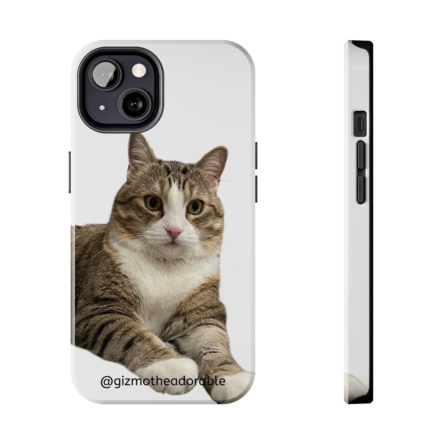 Cute Cat Tough Phone Case, Pet Lover Gift, Durable Phone Cover, Funny Cat Accessories, Customizable Case for Animal Lovers