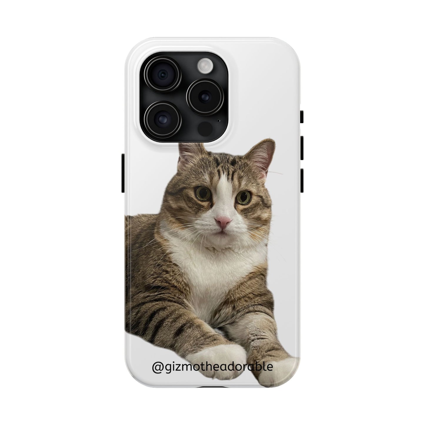 Cute Cat Tough Phone Case, Pet Lover Gift, Durable Phone Cover, Funny Cat Accessories, Customizable Case for Animal Lovers
