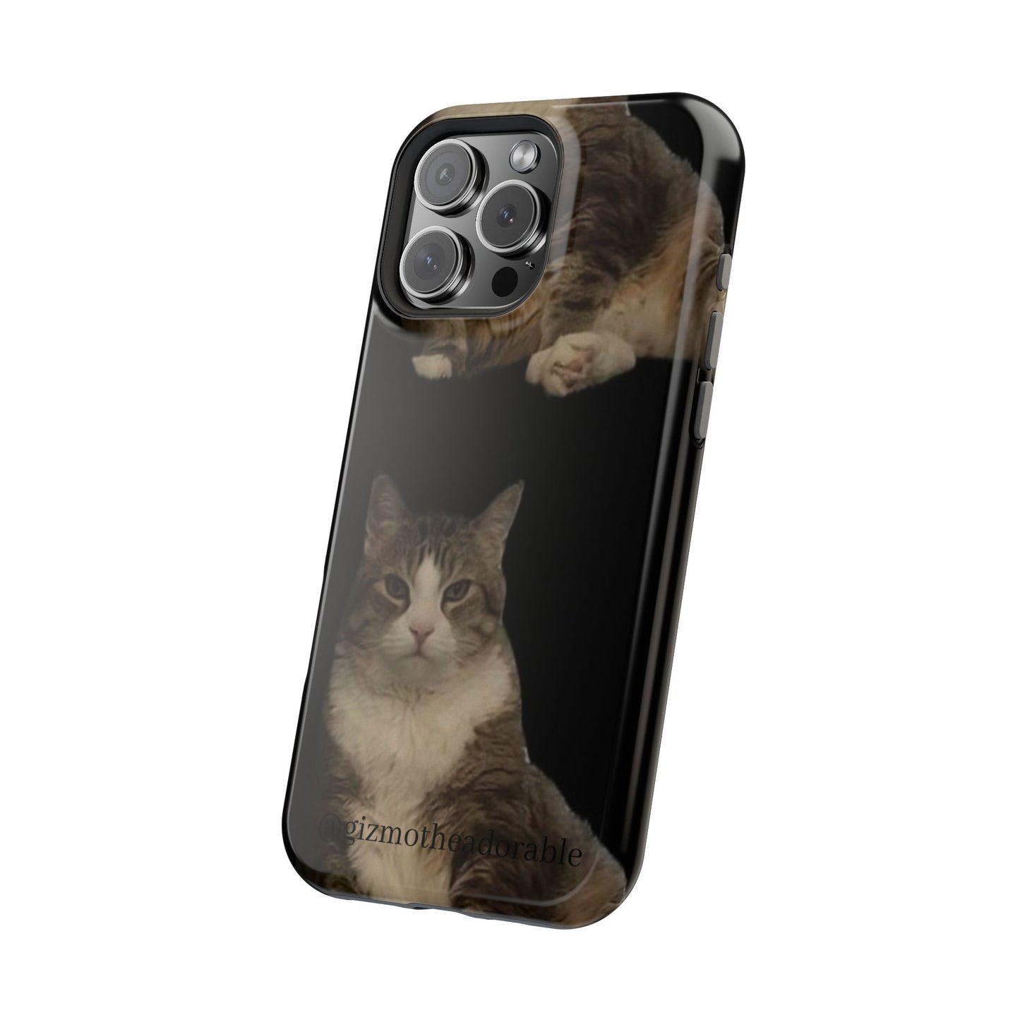 Cat-Themed Magnetic Tough Case for Phone, Personalized Phone Protector, Pet Lover Gift, Custom Pet Case, Ideal for Birthdays