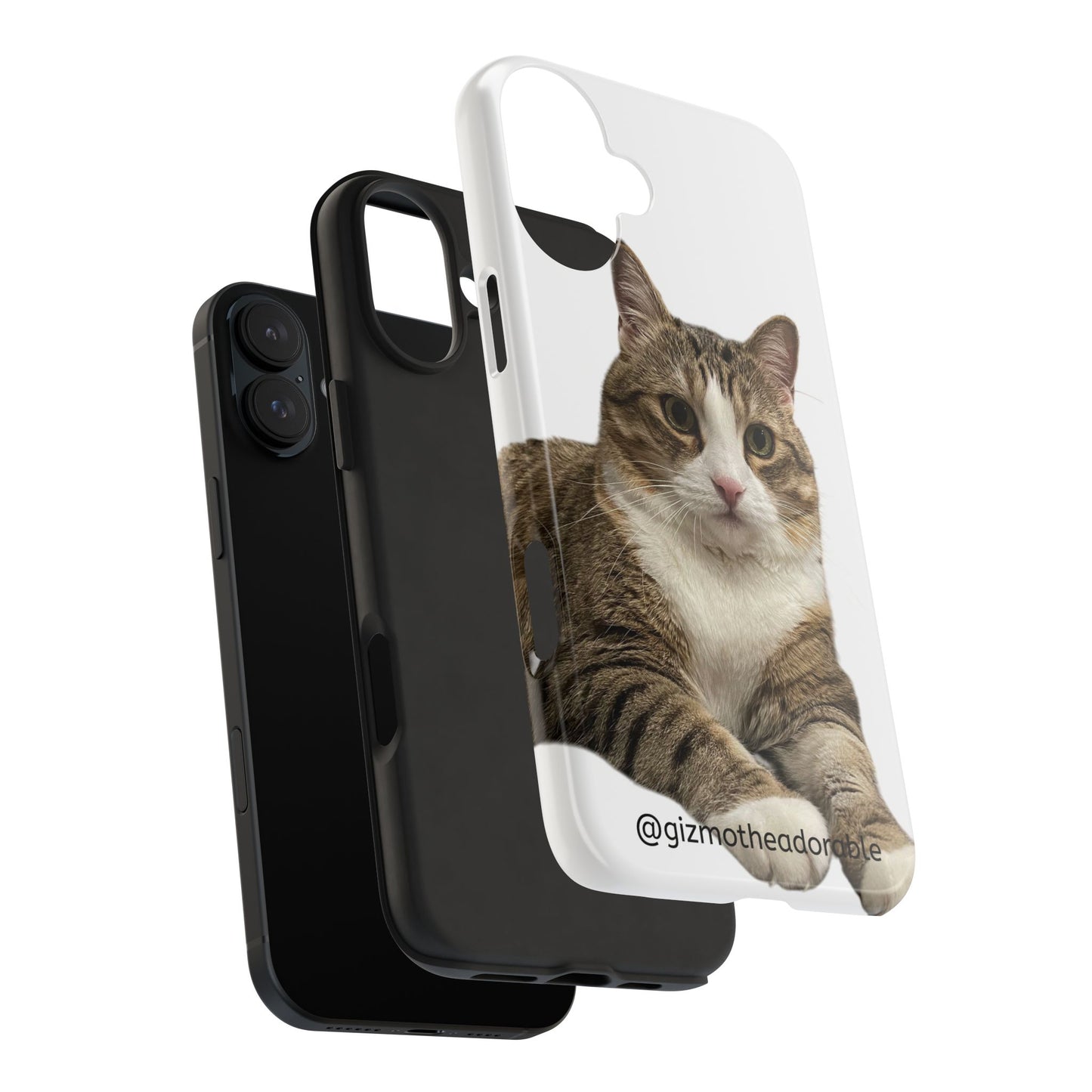 Cute Cat Tough Phone Case, Pet Lover Gift, Durable Phone Cover, Funny Cat Accessories, Customizable Case for Animal Lovers