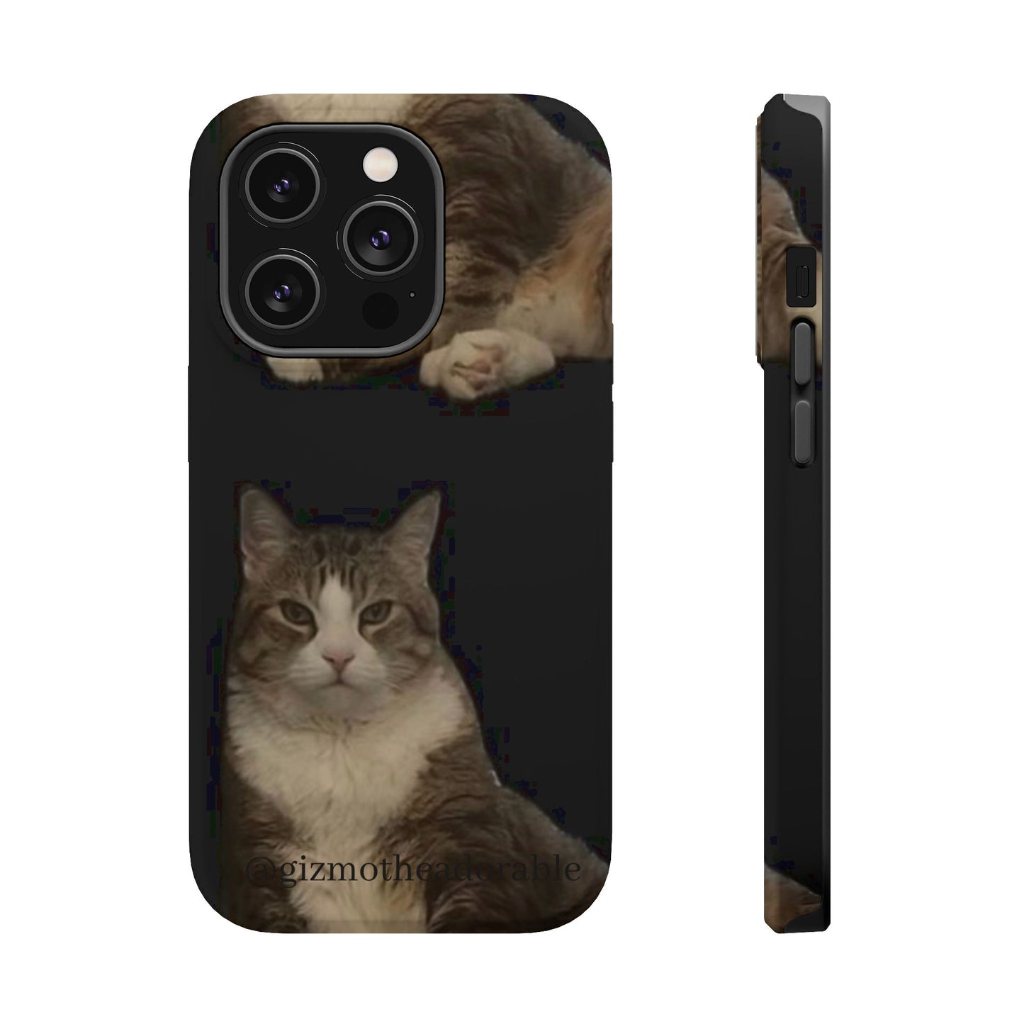 Cat-Themed Magnetic Tough Case for Phone, Personalized Phone Protector, Pet Lover Gift, Custom Pet Case, Ideal for Birthdays