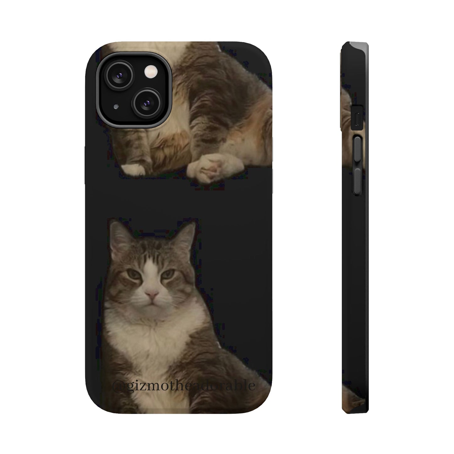 Cat-Themed Magnetic Tough Case for Phone, Personalized Phone Protector, Pet Lover Gift, Custom Pet Case, Ideal for Birthdays