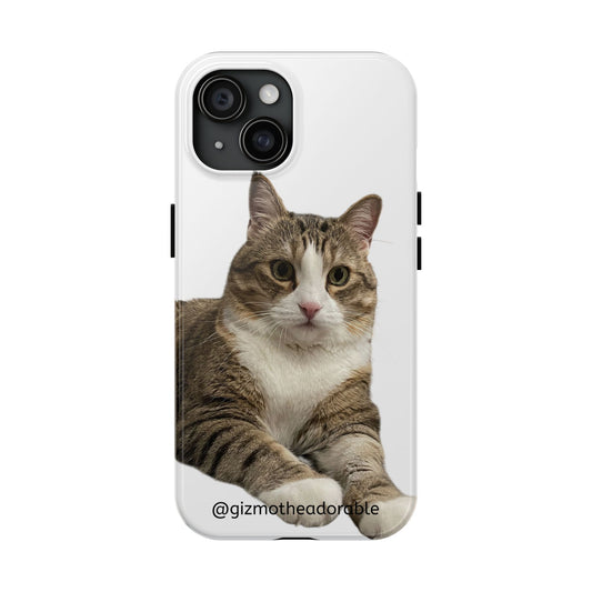 Cute Cat Tough Phone Case, Pet Lover Gift, Durable Phone Cover, Funny Cat Accessories, Customizable Case for Animal Lovers
