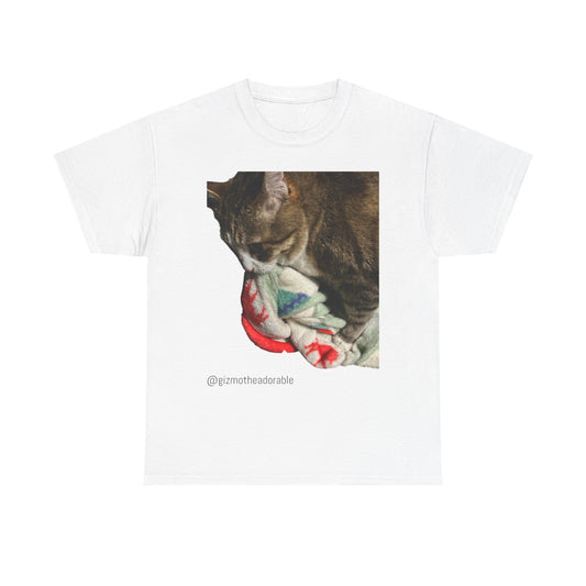 Cute Cat Cotton Tee, Pet Lover Gift, Cozy T-Shirt, Animal Lover Apparel, Everyday Comfort, Unique Cat Design