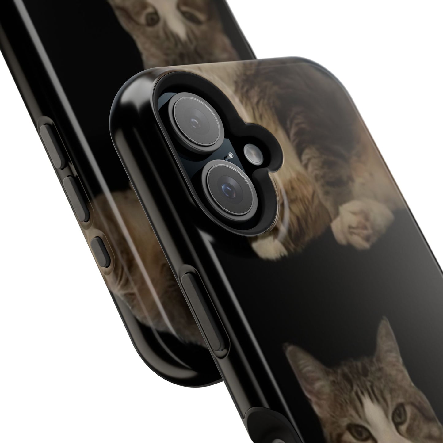 Cat-Themed Magnetic Tough Case for Phone, Personalized Phone Protector, Pet Lover Gift, Custom Pet Case, Ideal for Birthdays