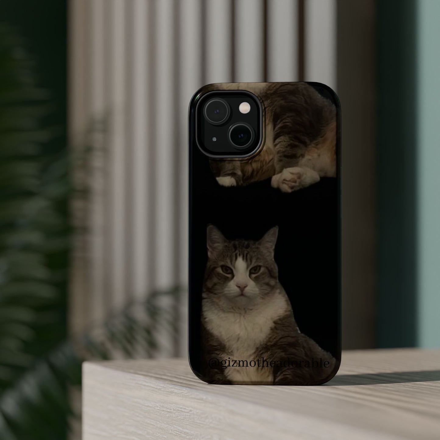 Cat-Themed Magnetic Tough Case for Phone, Personalized Phone Protector, Pet Lover Gift, Custom Pet Case, Ideal for Birthdays