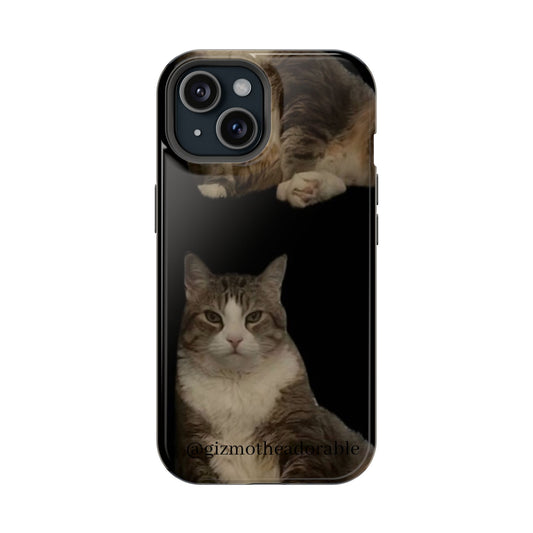 Cat-Themed Magnetic Tough Case for Phone, Personalized Phone Protector, Pet Lover Gift, Custom Pet Case, Ideal for Birthdays